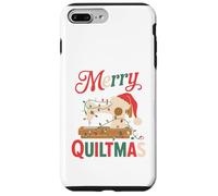 Christmas Quilting Machine with Xmas Light Merry Quiltmas Custodia per iPhone 7 Plus/8 Plus