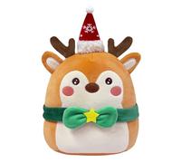 Christmas Reindeer Dolls Plush Toy,25 cm Cute Xmas Plush Pillow Toys Stuffed Reindeer Doll Toy,Christmas Plushies Soft Toys,Christmas Collection Cuddly Toy for Kids Girls Boys Xmas New Year Gift
