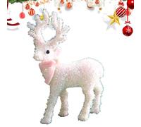 Christmas Reindeer - Light Up Reindeer | Waterproof Indoor Christmas Dee Family Decorations | Sculpture Reinder Ornaments Glittering | Pre-Lit Lights And Metal Stakes For Yard Winter Holiday Home Por