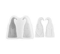Christmas Resin Mold - Gnomi Coppia Statua Resin Casting Molds For Cement Crafting | Home Parties Decorations Resin Mould | Christmas Epoxy Resin Mold For Christmas, & Parti Supplies