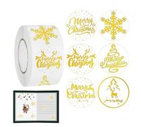 Christmas Reward Stickers - 500 pezzi Merry Christmas Labels, Self-Adhesive Snowflake and Tree Decals | Envelope Seals for Kids, Teachers, School, Scrapbooking, Crafts, Cards, and Holiday Parties