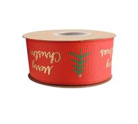 Christmas Ribbon - Polyester Gift Wrapping Ribbon, Wrapping Rope with Snowflake Pattern | Home Decor for Crafts, Earrings, Christmas Bow, Holiday Party Favor Wrappings, Hair Accessories