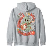 Christmas Rock Jingle Bell Guitar Holiday Humor Felpa con Cappuccio