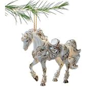 Christmas Rocking Horse Ornaments, Horse Ornament, 2d Acrylic Horsee Ornaments For The Home, Christmas Horses Decorations For Wall, Window, Tabletop, Home, Holiday, Women, Girl, Tree