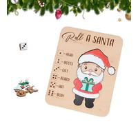 Christmas Roll-a-Reindeer Puzzle Game, Rolls The Dice, Place The Reindeer Pieces According To Number You Roll - Xmas Wood Puzzle Board Game, Interactive Xmas Puzzles Gift Idea (B)
