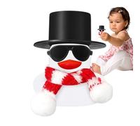 Christmas Rubber Duck - Rubber Duck Car Ornaments, Floating Squeaky Rubbers Ducks, Ducks Bath Toy For Home | Decoration For Car Dashboard, Bath, Home, Gift Display, Winter Season, Holiday Fun