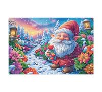 Christmas Santa Claus Rompicapo 1000 Pezzi Per Regalo Di Matrimonio Cartone Di Alta Qualità Per Coppie Figure Snow Bloom Per Decorazione Casa Con Cornice Inclusa Qualità Museale 1000 PCS