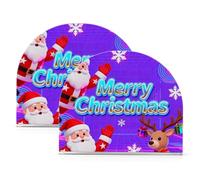 Christmas Santa Claus Y 2k Viola Acrilico Portatovaglioli del Ringraziamento per esterni, sala da pranzo autoportante carino portatovaglioli decorazione per la casa per cocktail in fattoria