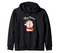 Christmas Santa Hat Chowmas Chow Chow Felpa con Cappuccio