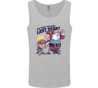 Christmas Santa Naughty List Funny Xmas Uomo Vest Tank Top