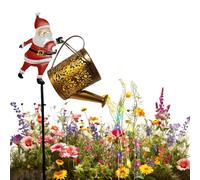 Christmas Santa Solar Lights,Waterproof Solar Vintage Decorations,Christmas Santa Lanterns | for Garden Lawn Backyard Pathway Park Home Office Church Holiday Birthday Party Walkway