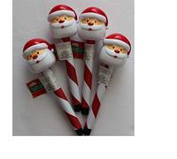 Christmas Santa Solar Stake Lights Set di 4