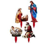 Christmas Scene - Outdoor Holiday Garden Display | Jesus Scene Outdoor Decor, Festive Holiday Decoration for Garden, Patio, Lawn, Courtyard, Waterproof Weather Resistant