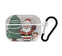 Christmas Sheep AirPods Pro 2, custodia protettiva rigida antiurto per donne e uomini, compatibile con custodia Airpod Pro di 2a/1a generazione con portachiavi, bianco