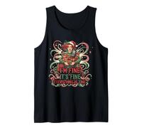 Christmas Shopper It's Fine Christmas Shopping Stress Design Canotta