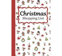 Christmas Shopping List: Christmas Gift List Notebook