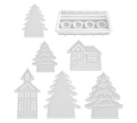 Christmas Silicone Candle Mold - 6 pezzi Christmas Candle Making Molds