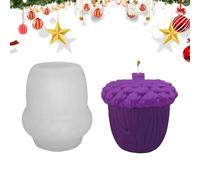 Christmas Silicone Candle Molds - 7.5x7.7cm/2.95x3.03 Inches Candle Mold | For Making, Soap Making, Handmade Chocolate, Pudding, Clay, Ornament, Christmas Party, DIY Table And Home