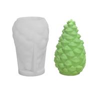 Christmas Silicone Candle Molds - 7.5x7.7cm/2.95x3.03 Inches Candle Mold | For Making, Soap Making, Handmade Chocolate, Pudding, Clay, Ornament, Christmas Party, DIY Table And Home