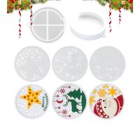 Christmas Silicone Mold - 3 pezzi Reusable Winter Baking Set, Reindeer Snowman Holiday Shapes, non stick flessibile Craft Tool for Home School Studio Classroom Party, Silicone Mold