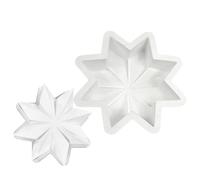 Christmas Silicone Mold - Octagonal Star Shape for Crafts and Baking | Food-Grade Silicone with Non-Stick, Reusable Casting Tool for Soap Jelly Pudding Muffin Candy Ornament Jewelry Making