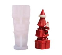 Christmas Silicone Molds - Christmas Candle Molds, Reusable Craft Supplies, Aromatherapy Soap Candle Mold For Clay Chocolate Fondant Window Living Room Bedroom Office Classroom Kitchen