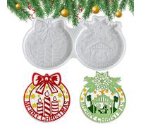 Christmas Silicone Molds - Easy Release Soap & Epoxy Kit Tree & Snowman