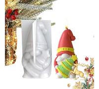 Christmas Silicone Molds - Gnome Tree Mold, Silicone Aromatherapy Moulds for Candle Making, Epoxy Resin, Gypsum, Wax, Clay, Plaster, DIY Christmas Soap Craft Art and Home Decoration Accessory
