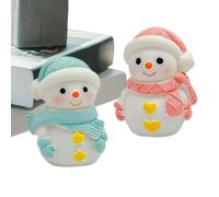 Christmas Silicone Molds - Reusable Snowman Molds 2 Pieces Craft Supplies, Silicone Christmas Mold for Resin Casting, for Candles Soap Wax Home Decoration Party Holiday Adults