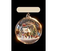 Christmas Sketchbook & Journal: Writing Journal and Sketch Book for Kids, Adults, Students | 6"x9" sketchbook with blank pages and a window on the ... Book | Size 6” x 9” | 100 Blank White Pages