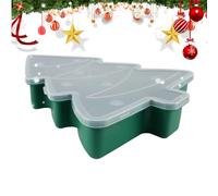 Christmas Snack Tray - Holiday Serving Tray with Lid, Snack Box Container for Treats, Nuts, Fruit, Popcorn, Dips, and Desserts, Perfect for Party Tables, Countertops, Halloween, Fall, and Festive