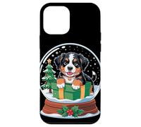 Christmas Snow Globe Bernese Mountain Dog X-Mas Tree Custodia per iPhone 12 mini