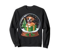 Christmas Snow Globe Boxer Dog X-mas Tree Felpa