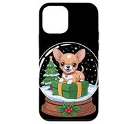Christmas Snow Globe Chihuahua X-Mas Tree Chihuahuas Custodia per iPhone 12 mini