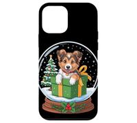 Christmas Snow Globe Collie X-Mas Tree Collies Custodia per iPhone 12 mini