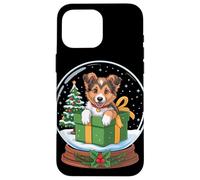 Christmas Snow Globe Collie X-Mas Tree Collies Custodia per iPhone 16 Pro Max