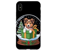 Christmas Snow Globe Collie X-Mas Tree Collies Custodia per iPhone XS Max