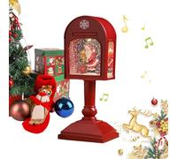 Christmas Snow Globe - Figurina Per Giocattoli Lanterna 3D Con 8 Canzoni | Ornamento Del Globo Festivo | Tavolo Di Natale | Globi Di Neve Musicali Rotanti | Per La Festa Invernale In Famiglia Casa