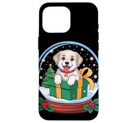 Christmas Snow Globe Great Pyrenees X-Mas Tree Custodia per iPhone 16 Pro Max