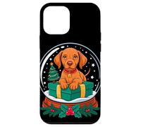 Christmas Snow Globe Hungarian Vizsla X-Mas Magyar Vizslas Custodia per iPhone 12 mini