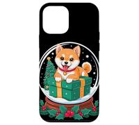 Christmas Snow Globe Japanese Shiba Inu X-Mas Tree Custodia per iPhone 12 mini