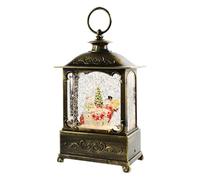 Christmas Snow Globe Lantern - Christmas Night Light, With Music Timer | Lighted Snow Globe Christmass Decorations For Home Decor Indoor Desk Table Shelf Mantel Fireplace Office Dorm Farmhouse