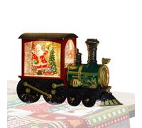 Christmas Snow Globe Lantern - Glitter Train Design Snow Globe Light, Battery Powered Ornaments For Store Window, Fireplace, Bookshelf, Living Room, Bedroom, Nursery, Holiday Decoration, Festive Chris