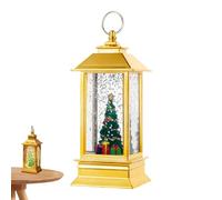 Christmas Snow Globe Lantern, LED Vintage Lantern, Snow Crystal Ball Light, Christmas Lantern Lights, Portatile Night Light, Snow Globe Night Light for Gate, Yard, Garden, Patio