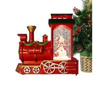Christmas Snow Globe Lantern | Train Santa Claus Tree Snowman - Christmas Snow Globe Lanterns | for Indoor Table Shelf Fireplace Living Room Office School Farmhouse Party Holiday Winter