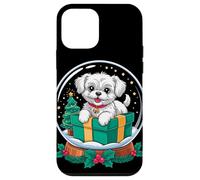 Christmas Snow Globe Maltese X-Mas Tree Custodia per iPhone 12 mini