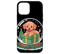 Christmas Snow Globe Poodle X-Mas Tree Poodles Custodia per iPhone 12 mini