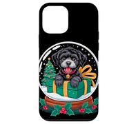 Christmas Snow Globe Portuguese Water Dog X-Mas Tree Portie Custodia per iPhone 12 mini