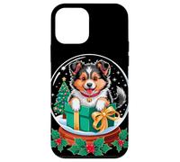 Christmas Snow Globe Shetland Sheepdog X-Mas Tree Sheltie Custodia per iPhone 12 mini