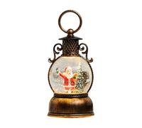 Christmas Snow Globe - Snow Globe Lantern, Lighted Christmas Globes Santa, Winter Retro Ornament | Christmass Snows Globes Lantern Glitter Decor For Friends Teens Men Women Mantel Dining Room